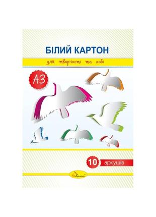 Набір білого картону а3 ап-1117 10 аркушів 280 найкраща ціна
