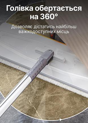 Швабра с отжимом и ведром, швабра-лентяйка с автоматическим отжимом, 2 сменные насадки...