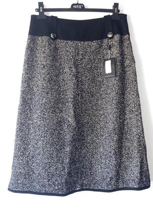 Твид с шерстью элитная юбка