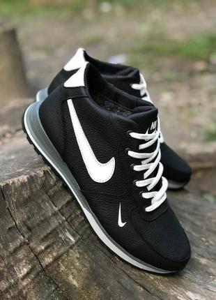 Зимові  черевики nike колір чорний, білий4 фото