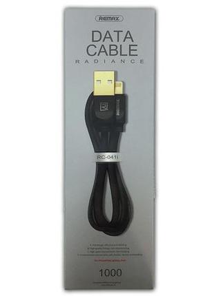 Дата кабель remax rc-041i radiance iphone lightning black