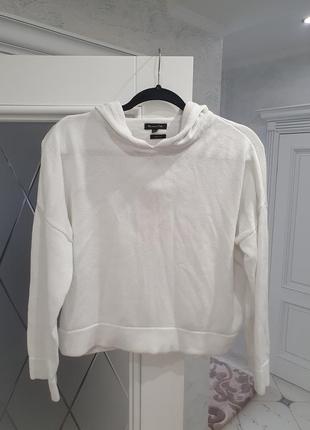 Базова бавовняна кофта з капюшоном massimo dutti