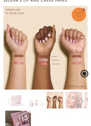 Новинка! лимитированный набор rare beauty selena's lip and cheek faves