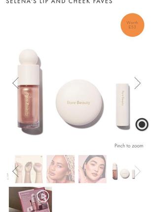 Новинка! лимитированный набор rare beauty selena's lip and cheek faves