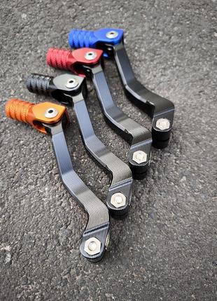 Лапка передач мотоцикла shineray 6c/6b, лапка перемикання передач шинрей 6с/6б стальна посилена