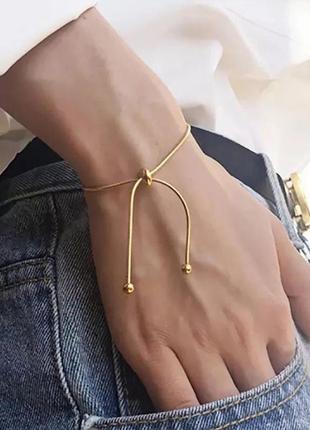 Браслет на руку галстук шарики zara золотой анклет браслет на ногу