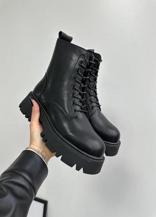 Зимові шкіряні черевики