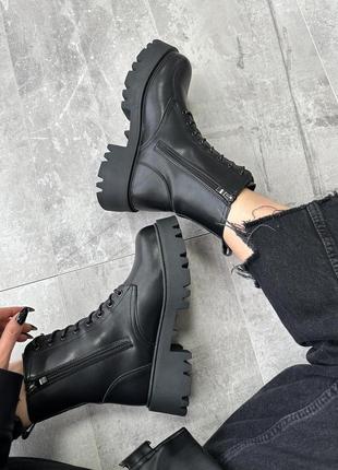 Зимові шкіряні черевики