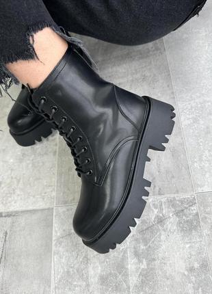 Зимові шкіряні черевики