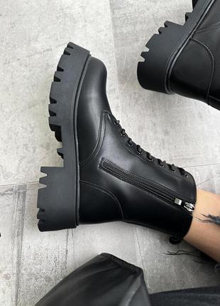 Зимові шкіряні черевики