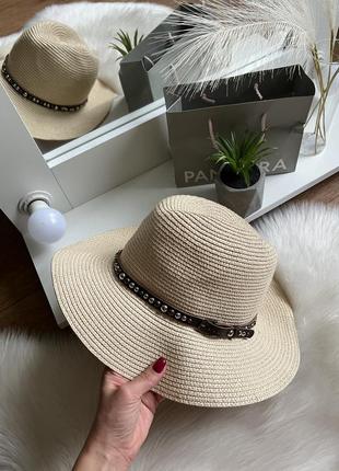 Соломенная шляпка шляпа шляпа панамка канотье канотье