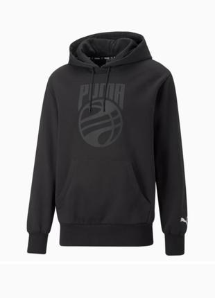 Толстовка чоловіча puma pink posterize hoodie black (536337-01)