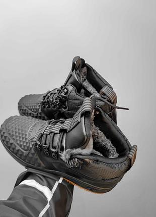 Nike lunar force duckboot black/brown fur 4