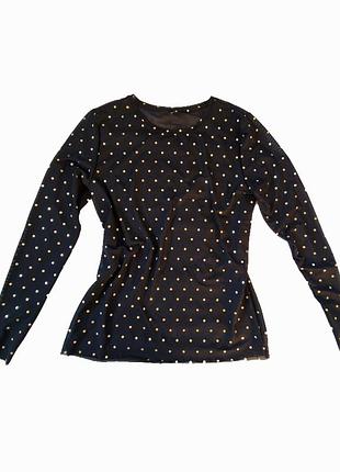 Черный гольф сетка с золотыми каплями