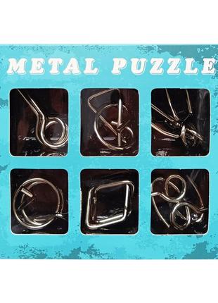 Набір головоломок металевих metal puzzle 2116 6 штук у, найкраща ціна