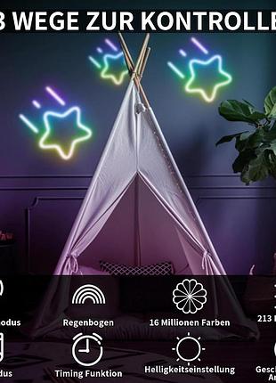 Світлодіодна стрічка bunacet неон 16 м rgb + ic 24 в водонепроникний ip65 864 led...