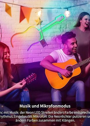 Світлодіодна стрічка bunacet неон 16 м rgb + ic 24 в водонепроникний ip65 864 led...