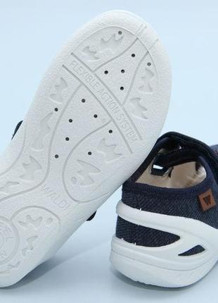 Новые тапочки waldi 0255 синие открытые. размеры:23