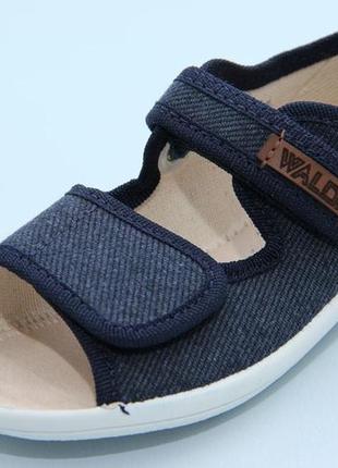 Новые тапочки waldi 0255 синие открытые. размеры:23