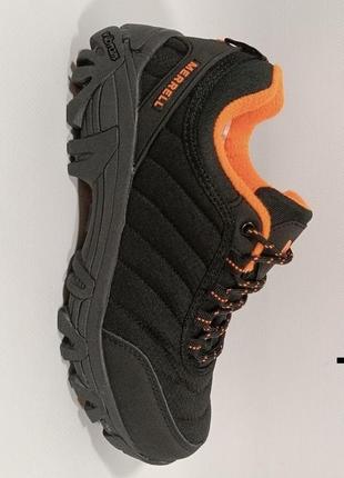 Кросівки thermo merrell waterproof black orange термо кроссовки мерел чёрные с оранжевым еврозима3 фото