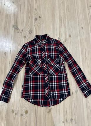 Жіноча картата сорочка з натуральної тканини