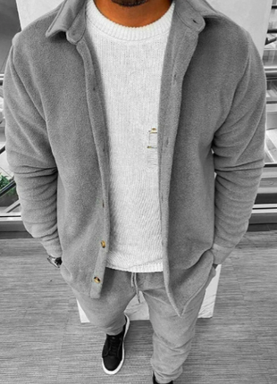 Костюм мужской двойка двухсторонний плотный флис 46-48; 50-52 2plgu1431-0217rве