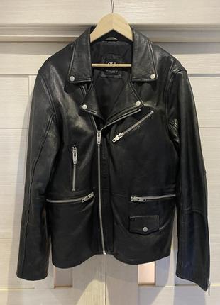Кожаная куртка косуха zara man