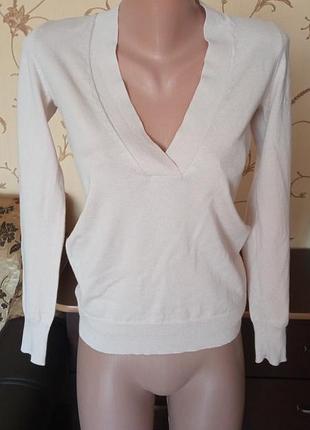 Свитер тонкий с шелком и кашемиром