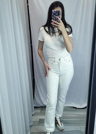 Білі джинси zara