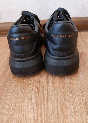 Демисезонные кроссовки из pu fashion trend кожи 38-37 размер8 фото