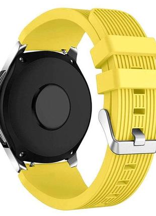 Силиконовый ремешок watchbands galaxy для samsung gear s3 frontier / samsung gear s3 classic жёлтый