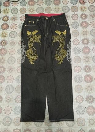 Джинси реп sk8 snake bagду вишивка