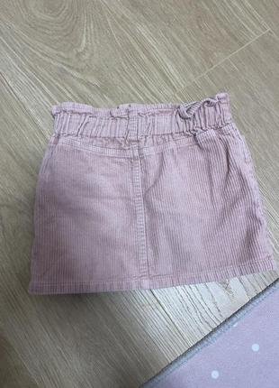 Вельветовая юбка для девочки 2