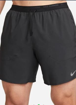 Шорты nike dri-fit stride - черный/серебристый
