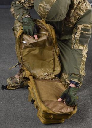 Тактический военный рюкзак армейский 35 л койот с системой molle8 фото