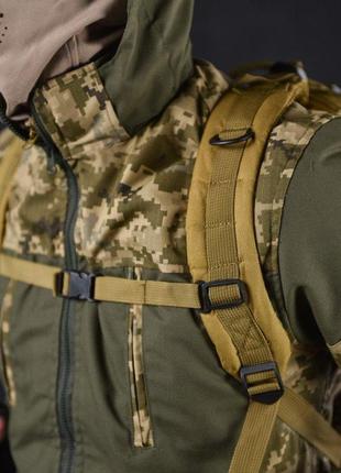 Тактический военный рюкзак армейский 35 л койот с системой molle9 фото