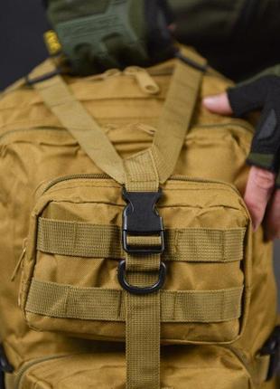 Тактический военный рюкзак армейский 35 л койот с системой molle5 фото