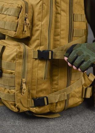 Тактический военный рюкзак армейский 35 л койот с системой molle3 фото
