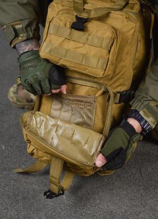 Тактический военный рюкзак армейский 35 л койот с системой molle4 фото