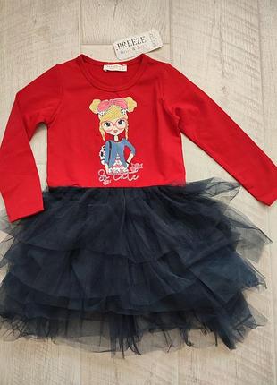 ^арядное платье на девочку breeze, р 98