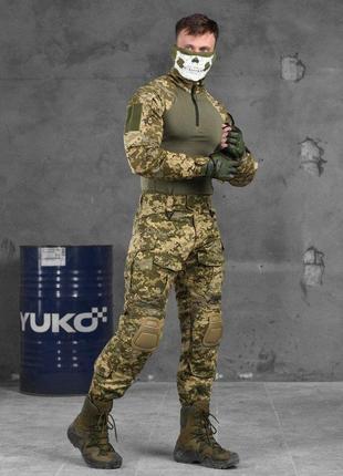 Военная форма всу демисезон тактический костюм рубашка убакс+штаны пиксель5 фото