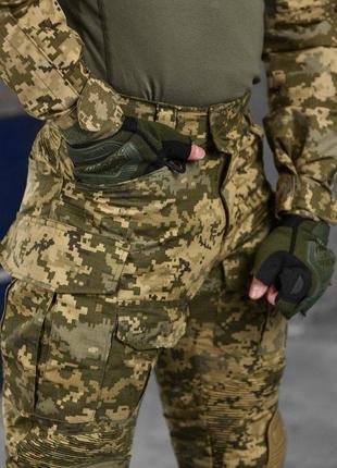 Военная форма всу демисезон тактический костюм рубашка убакс+штаны пиксель10 фото