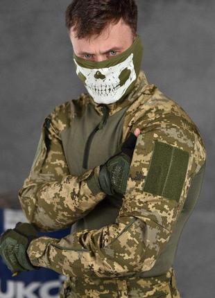 Военная форма всу демисезон тактический костюм рубашка убакс+штаны пиксель7 фото