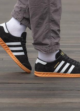 Adidas hamburg black brown 7