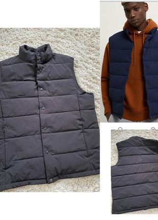 Базовий чорний чоловічий теплий жилет/жилетка ,zara man,p.s-m