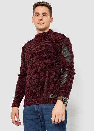 Свитер мужской повседневный, цвет красно-черный, 247r3295