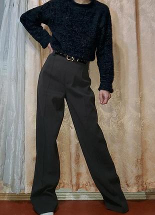 Широкие брюки zara francoise брюки прямые со стрелками