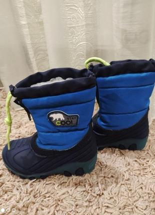 Чобітки на хлопчика 24р. зимові, непромокаючі на хутрі