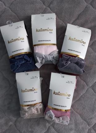 Колготи нарядні хлопок бантик katamino 11-12 років 145-152 ріст