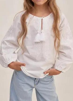 Вишиванка для дівчинки розміри 104-158